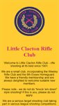 Mobile Screenshot of littleclactonrifleclub.org.uk